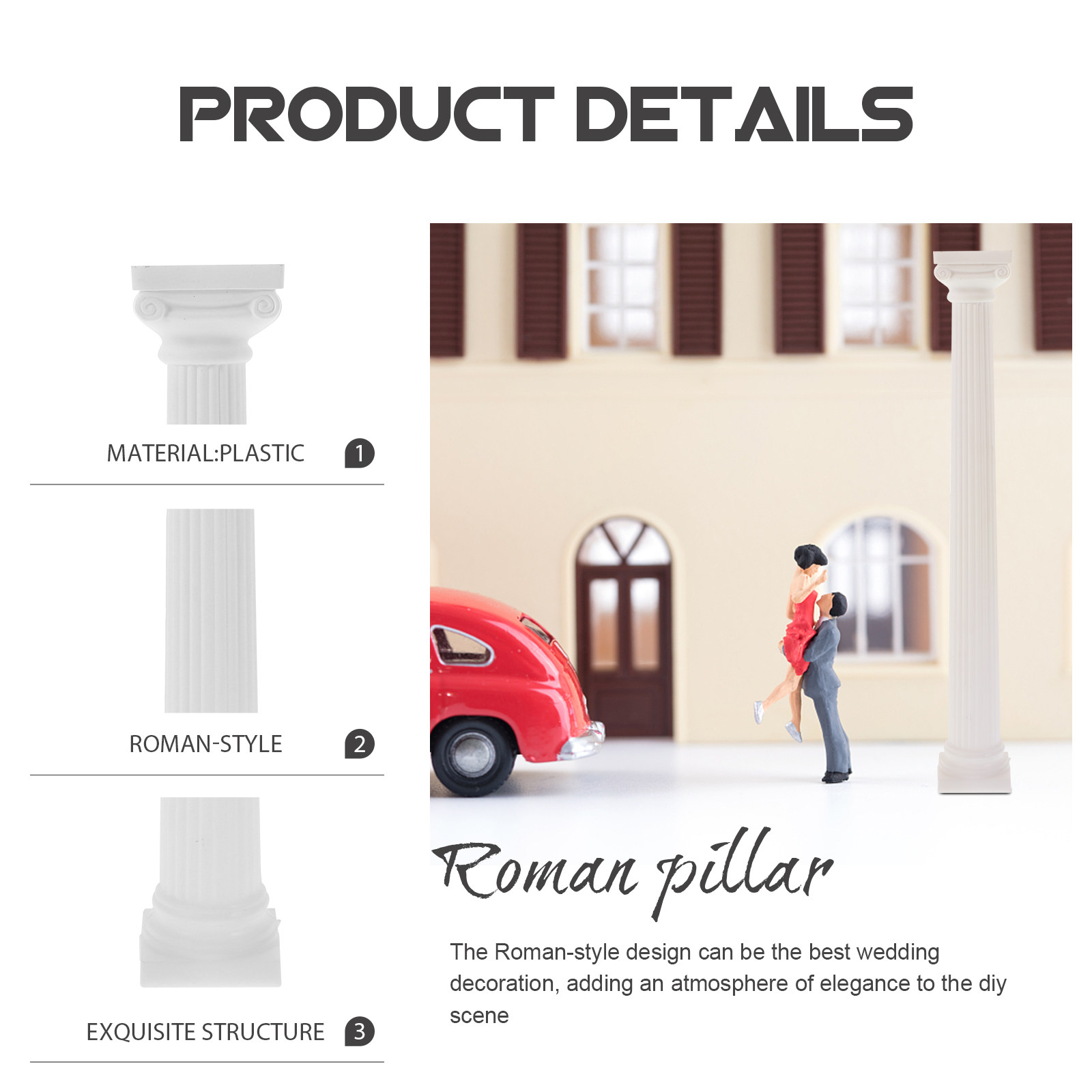 6Pcs Roman Pillars Mini Column - Zen Gardening Tools avis et prix