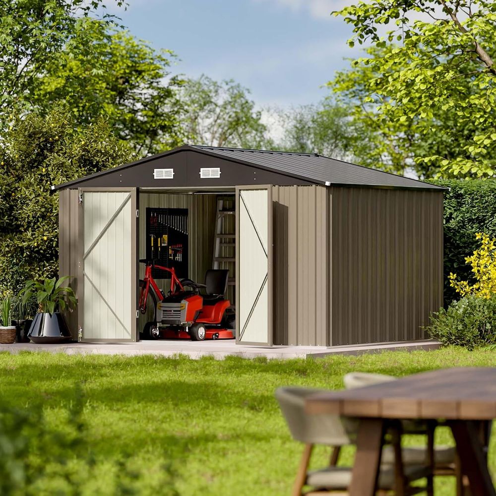 10x8ft Outdoor Storage Shed -  - Gardening Tools Storage avis et prix