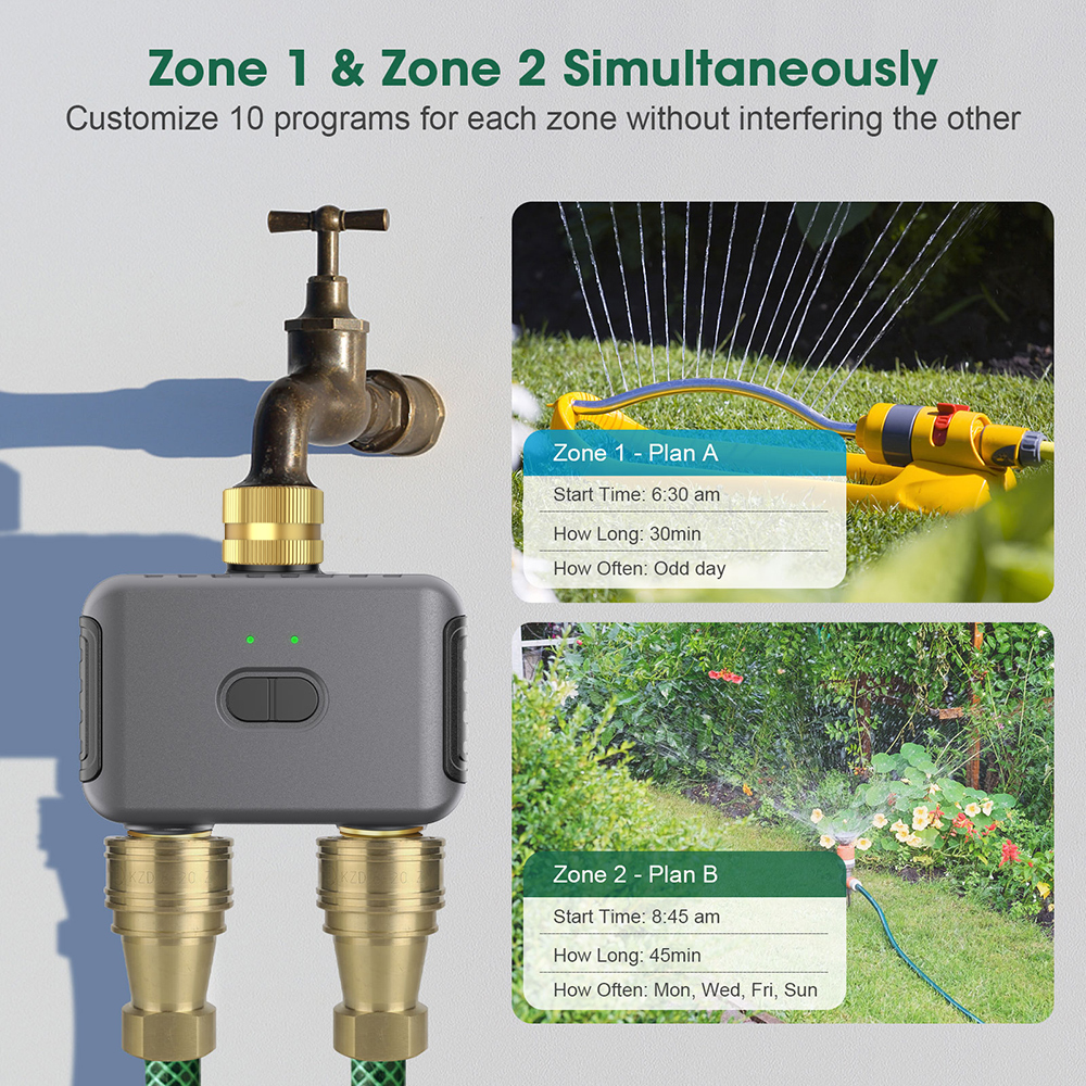 Tuya 2 Zone Watering Timer Gar - Gardening Tools For Home avis et prix