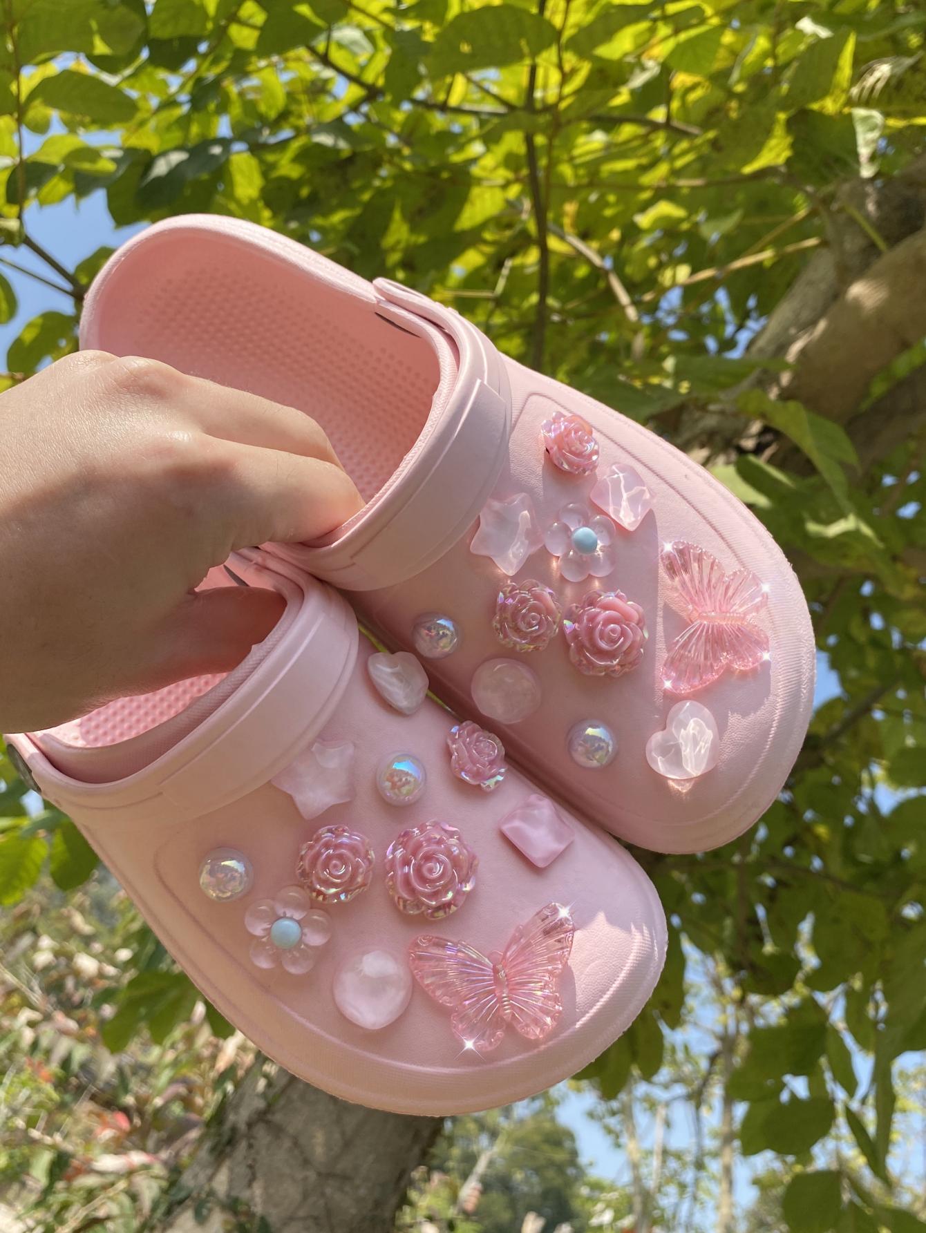 22 pcsbeach shoes Shoe Flower  - Gardening Tools Pink avis et prix