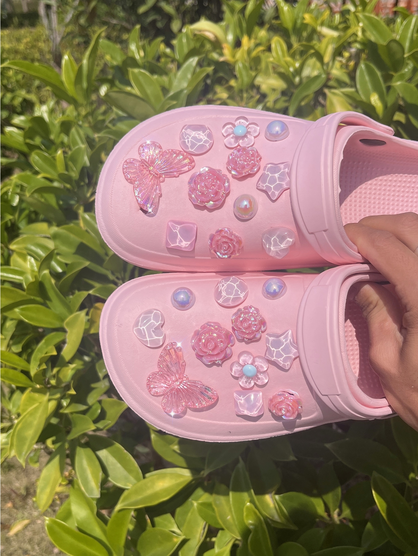 22 pcsbeach shoes Shoe Flower  - Gardening Tools Pink avis et prix